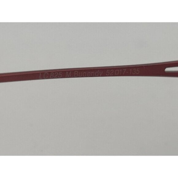 LE CHIC LUNNETTE - LC825 M. Burgundy 52-17-135 Rectangle Glasses Frames - Picture 5 of 7